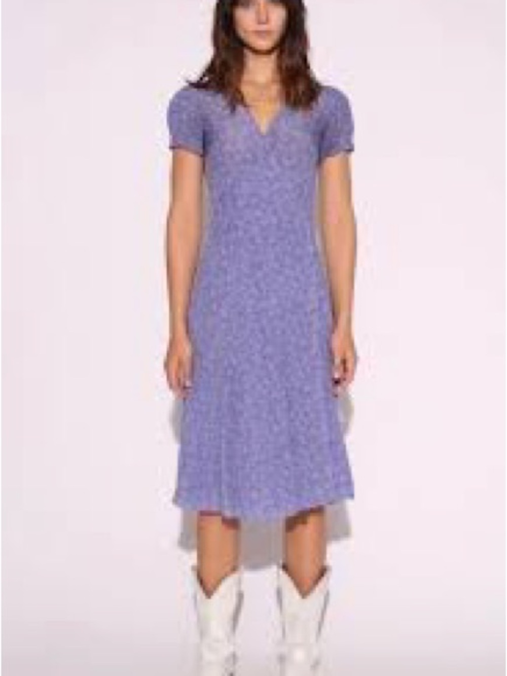 Realisation Par Lavender Floral Midi Dress